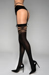 Black Secret BS148 Stockings Black Gold