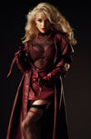 Red Passion Sheer Black Stockings with Ornate Berry Embroidery – Black Secret Collection