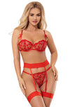 YesX YX845 Bra Set Red