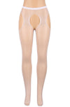 YesX YX851 Sparkly Fishnet White