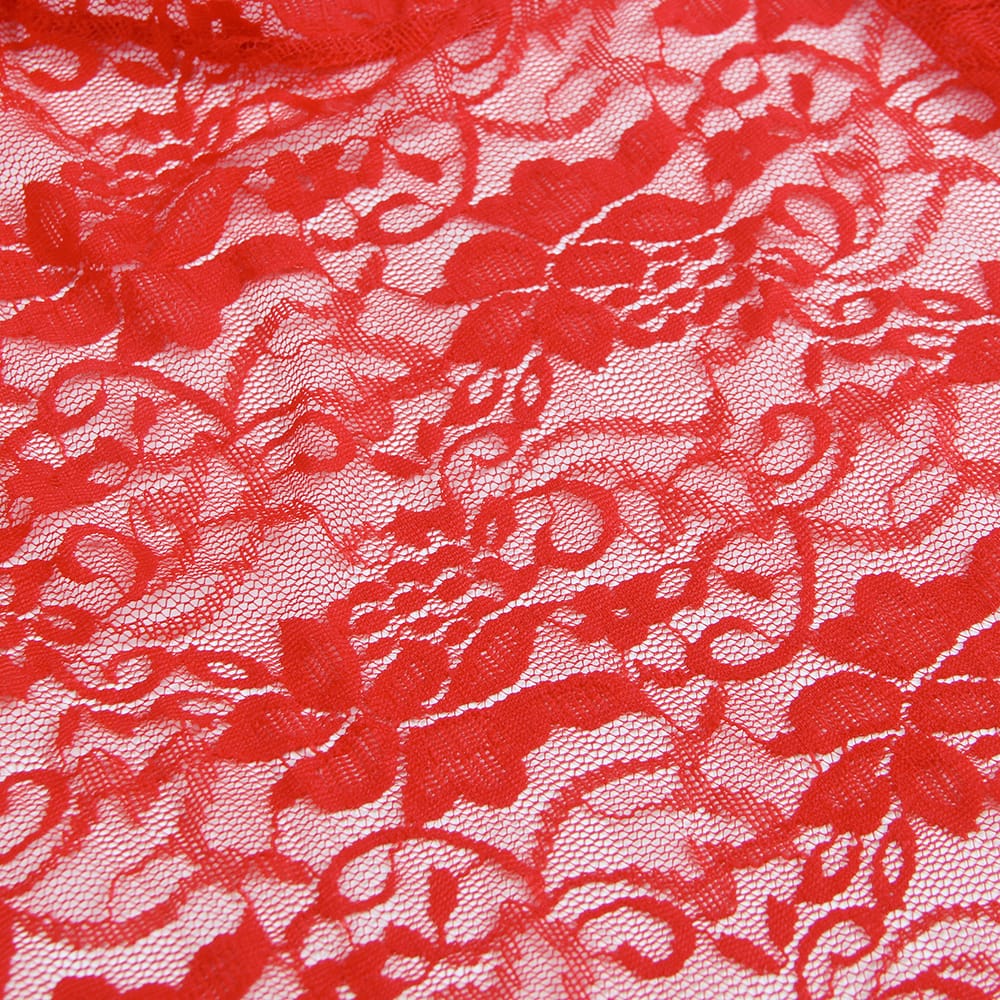 YesX YX875 Christmas Sexy Floral Red Babydoll