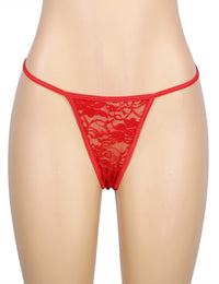 YesX YX875 Christmas Sexy Floral Red Babydoll