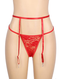 YesX YX875 Christmas Sexy Floral Red Babydoll