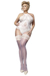 Ballerina Ivory Plus Size Bridal Hold Ups – Wedding Touch Collection | Style 591