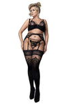 Ballerina 600 Black Hold Ups Plus – Sophisticated Style for Curves That Captivate