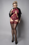 Ballerina 603 Black Hold Ups – Plus Size | Ballerina Collection