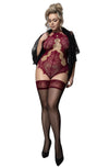 Ballerina 603 Black Hold Ups – Plus Size | Ballerina Collection
