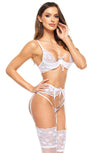 Beauty Night BN6722 Rose White Lingerie Set