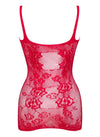 Beauty Night BN6742 Anya Red Dress Lacey Fishnet Seduction