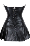 YesX YX897 Faux Leather Corset and Skirt